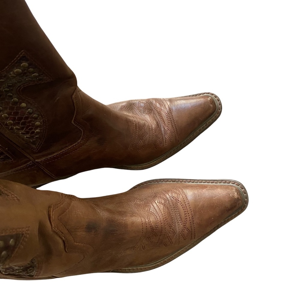 Bakers | Audrey Leather Brown Western Boots - Picture 2 of 11